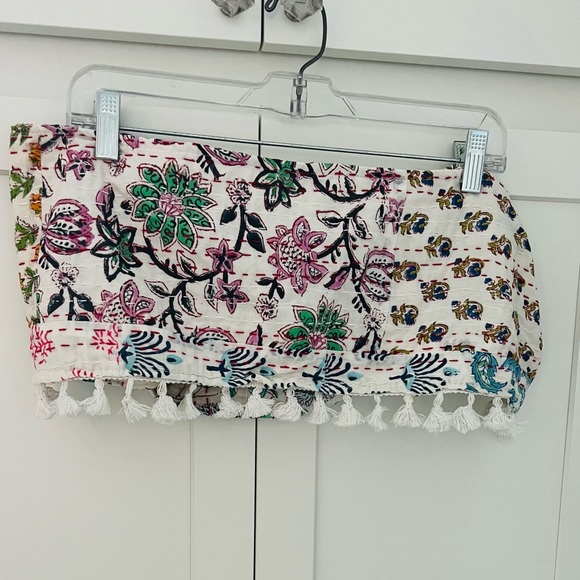 Erin Made Peace Work Convertible Crop boho handmade unique pattern top - Picture 3 of 7